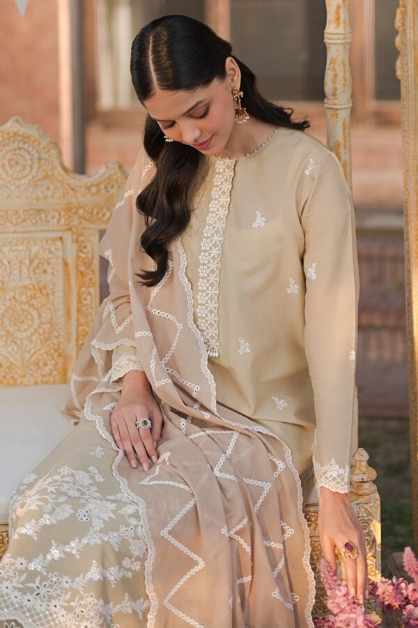 Cross Stitch Pale Green 3 Piece Embroidered Lawn Suit