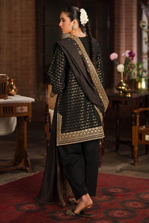 Cross Stitch Auric Gild 3 Piece Embroidered Jacquard Suit