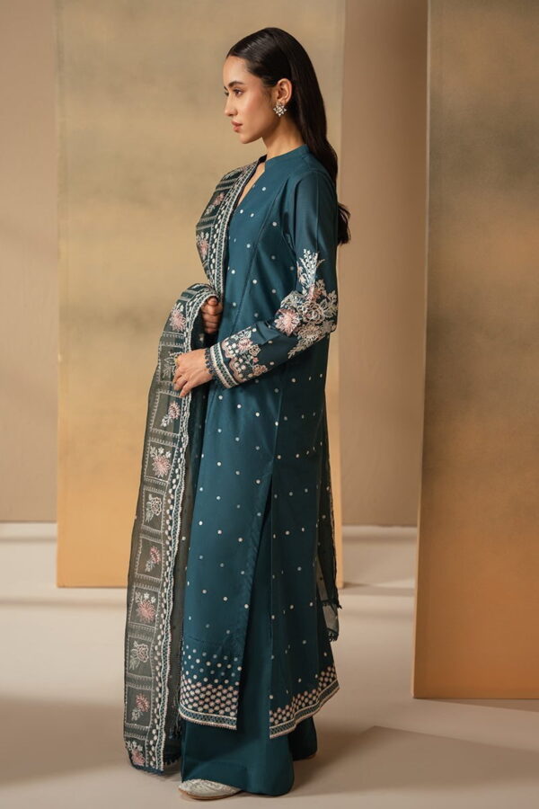 Cross Stitch Midnight Bloom 3 Piece Embroidered Lawn Suit