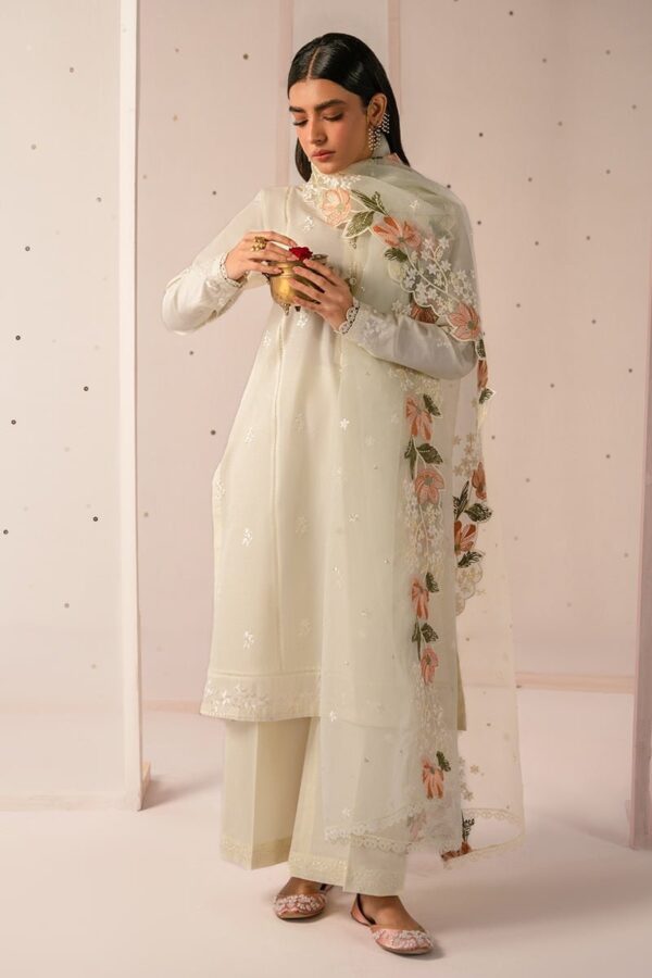 Cross Stitch Minty Mist 3 Piece Embroidered Lawn Suit