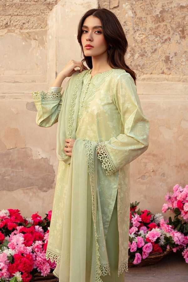 Cross Stitch Misted Green 3 Piece Lawn Printed Suit