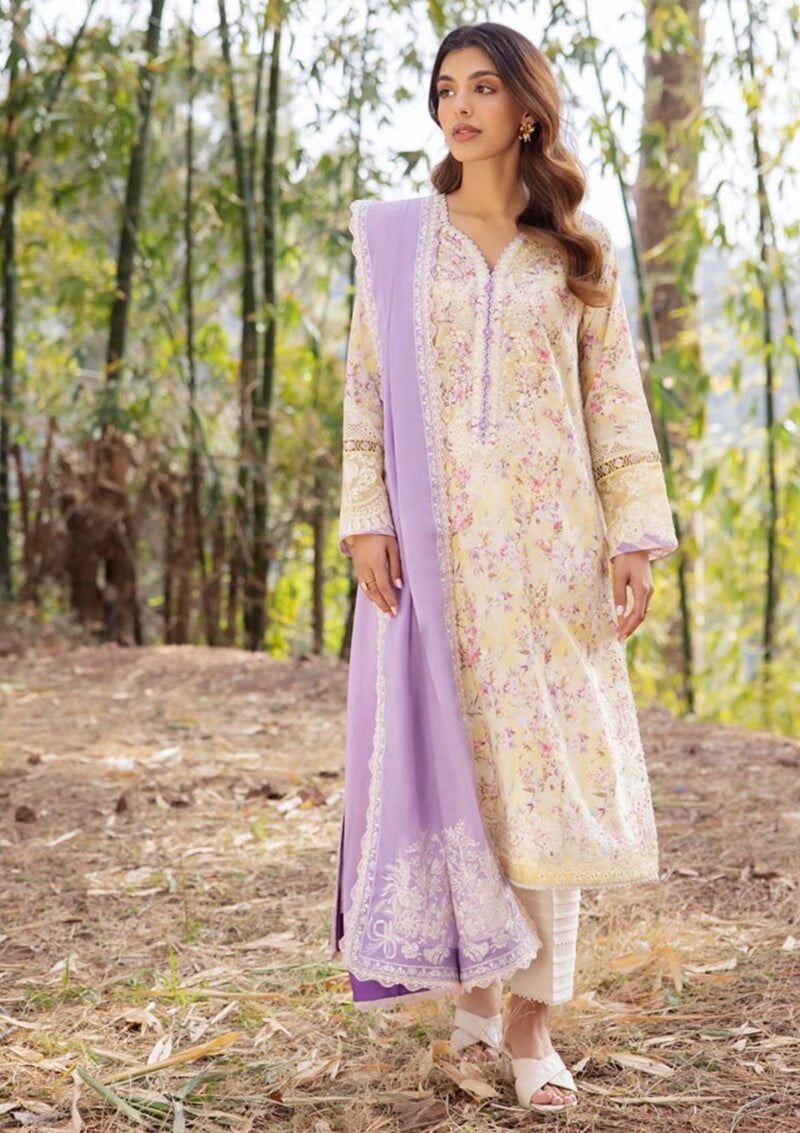 Zaha Unstitched Zl24 13A Lawn Collection 24