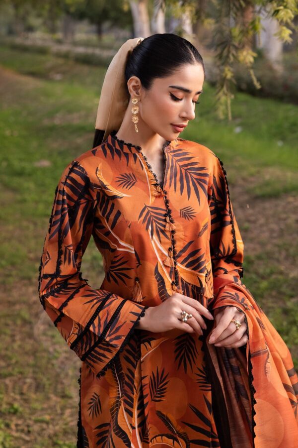 Alizeh Af-Pl-6013-Marigold Sheen Printed Lawn Collection 2024
