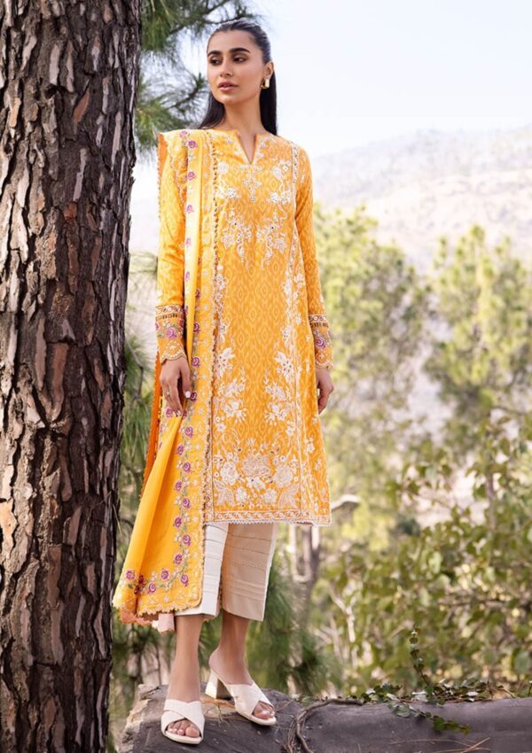 Zaha Unstitched Zl24 15A Lawn Collection 24