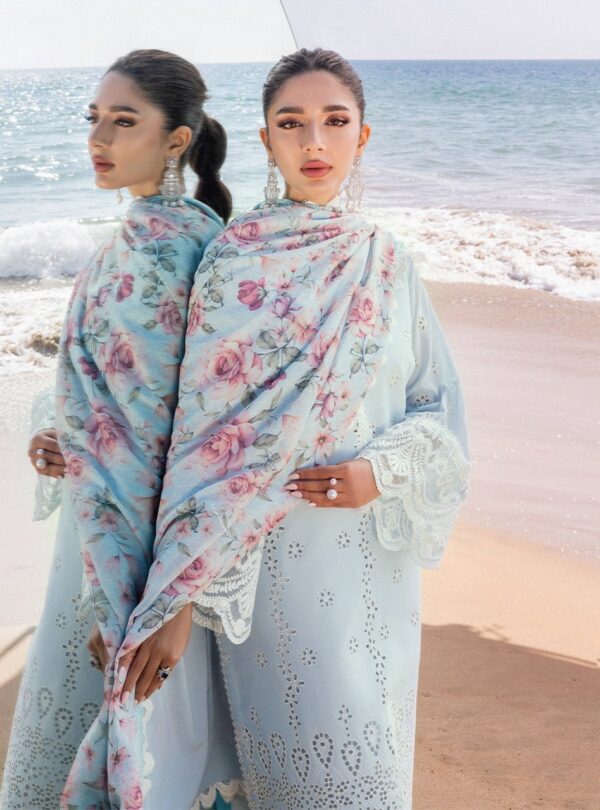 Zainab Chottani D-02B Nora Embroidered Chikankari Lawn 3Pc Suit Collection 2024
