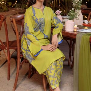 Bonanza Satrangi Green Cambric 2 Piece 2s24a2p021 Co Ord Sets