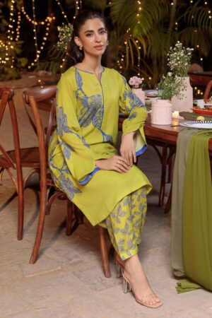 Bonanza Satrangi Green Cambric 2 Piece 2s24a2p021 Co Ord Sets