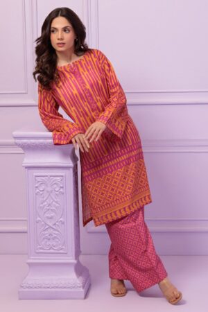 Bonanza Satrangi Pink Lawn 2 Piece 2s24a2p289 Co Ord Sets