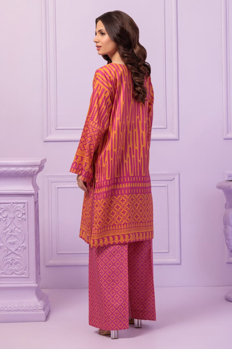 Bonanza Satrangi Pink Lawn 2 Piece 2S24A2P289 Co Ord Sets