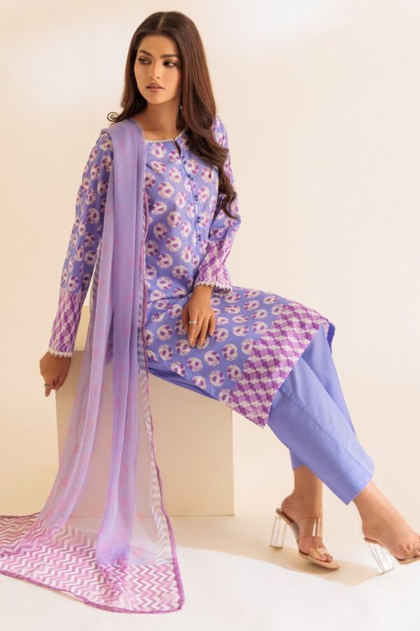 Bonanza Satrangi Purple Cambric 3 Piece 2S24B3P292 Summer Collection 24