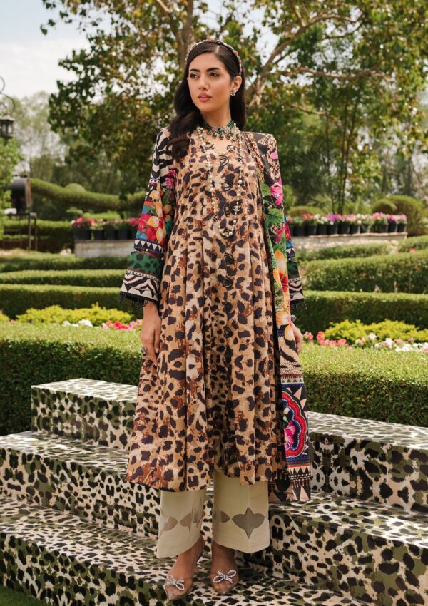 Elaf Premium Printed Eep 06A Menagerie Lawn Collection 24