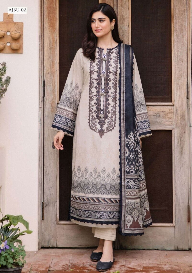 Asim Jofa Jp24 02 Prints Vol 2 Premium Lawn Collection