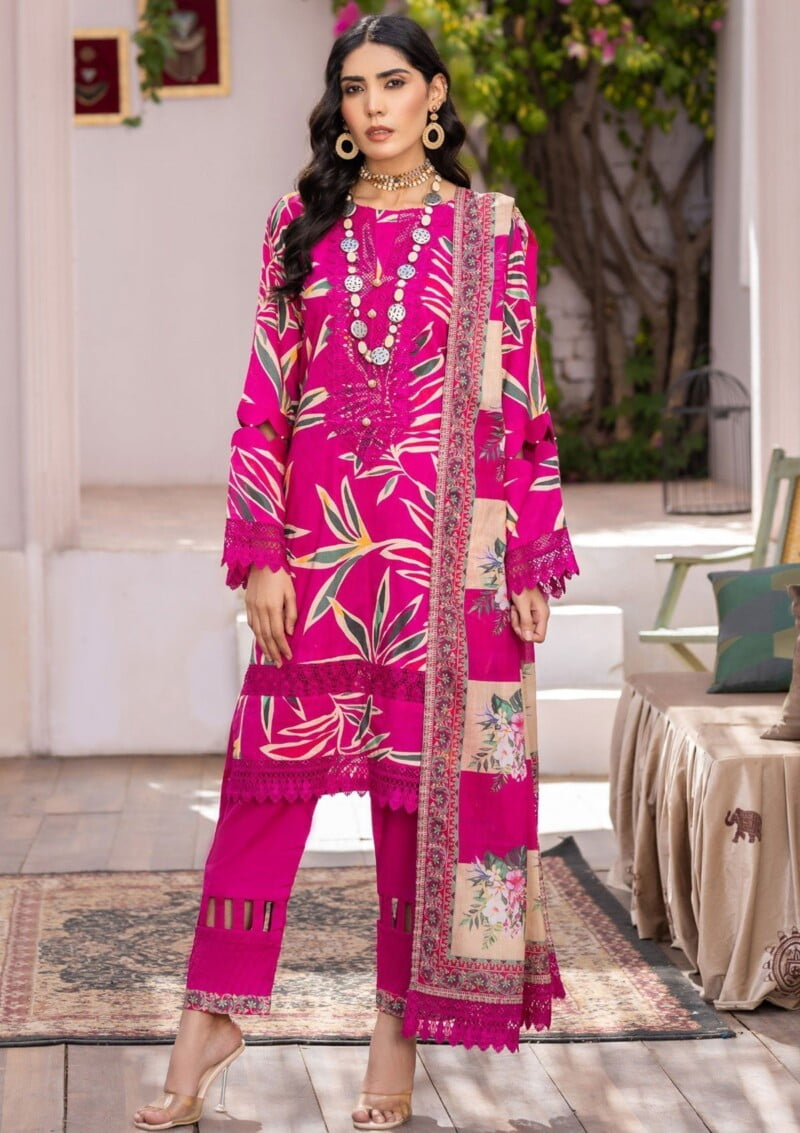 Humdum Rang E Noor Hrn 03 Lawn Collection