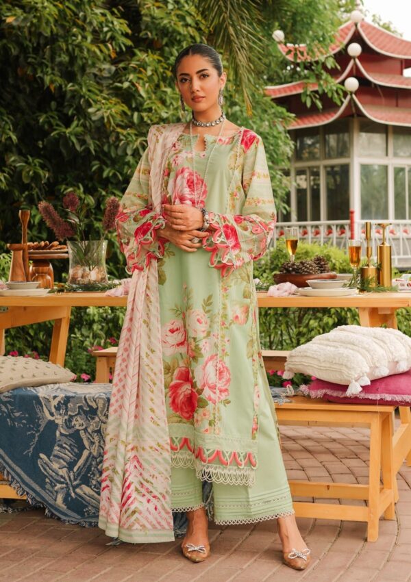 Elaf Premium Printed Eep 05A Mint To Be Lawn Collection 24