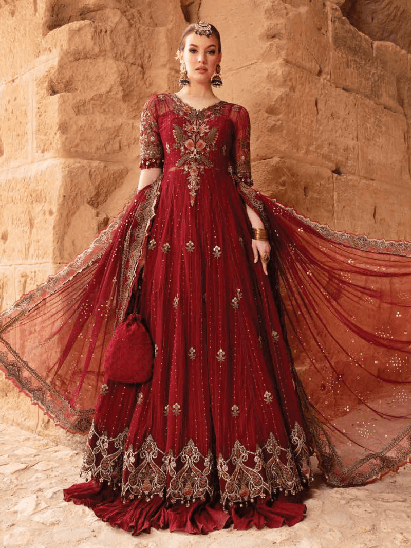 Maria.b D-2403-B Embroidered Luxury Lawn 3Pc Suit Collection 2024