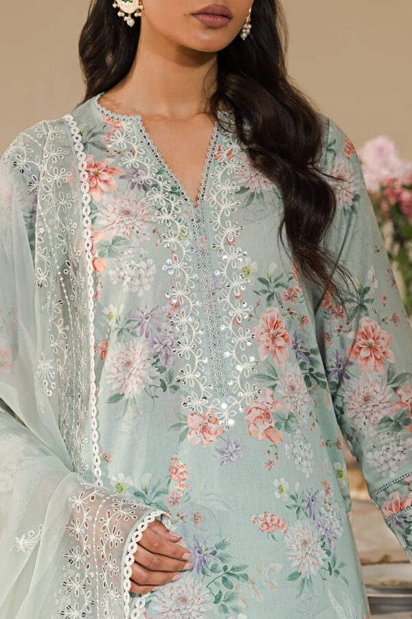 Cross Stitch Pearl Floral 3 Piece Embroidered Lawn Suit