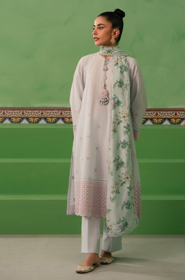 Cross Stitch Aqua Pearl 3 Piece Lawn Embroidered Suit