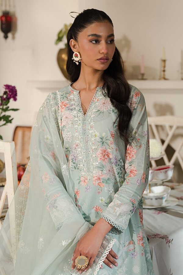 Cross Stitch Pearl Floral 3 Piece Embroidered Lawn Suit