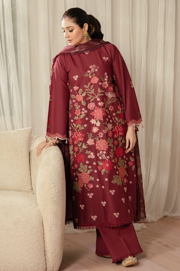 Cross Stitch Ruby Maze 3 Piece Embroidered Lawn Suit