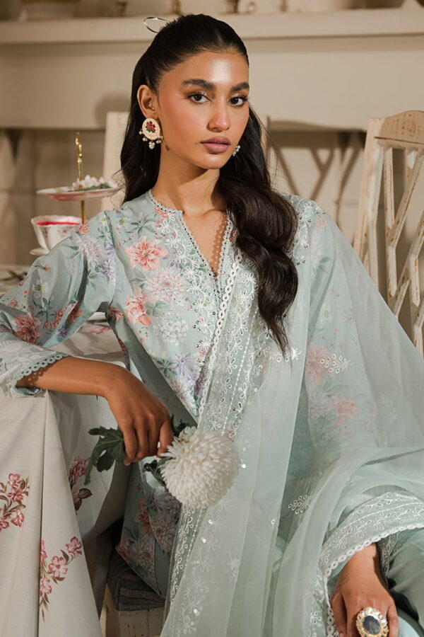 Cross Stitch Pearl Floral 3 Piece Embroidered Lawn Suit