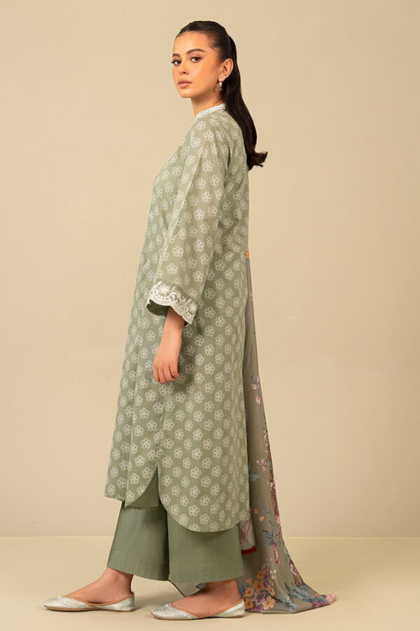 Cross Stitch Blooming Sage 3 Piece Printed Suit