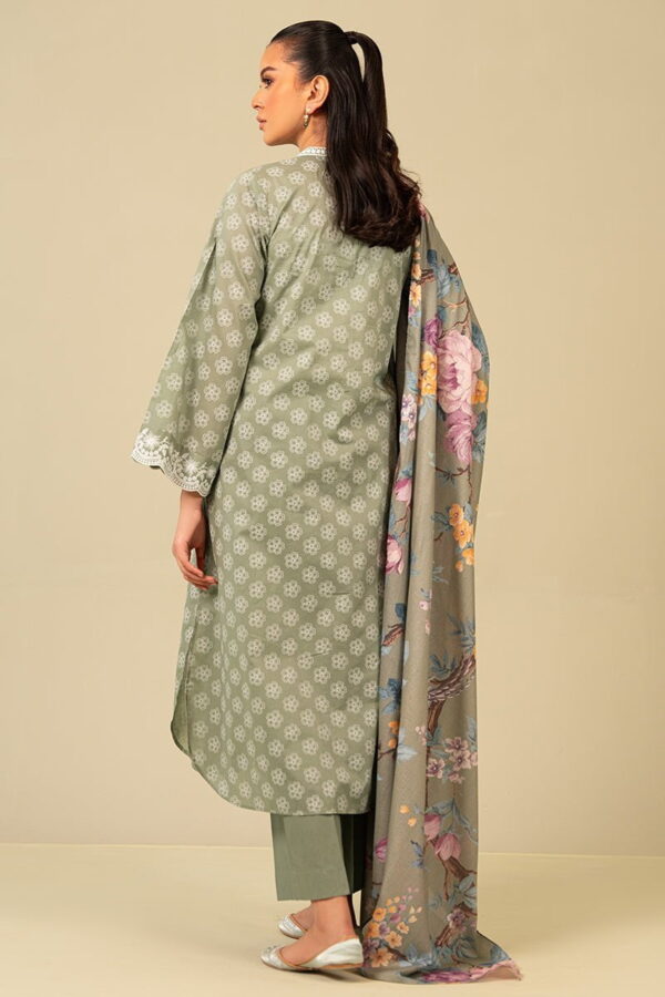 Cross Stitch Blooming Sage 3 Piece Printed Suit