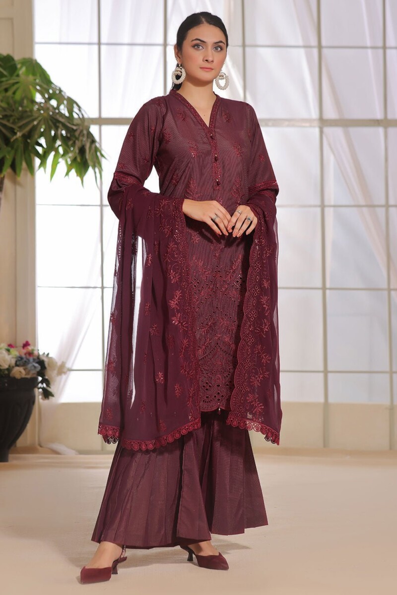 Safwa Aura Masuri Premium Suc-07 Masuri Premium Embroidered Collection 2024