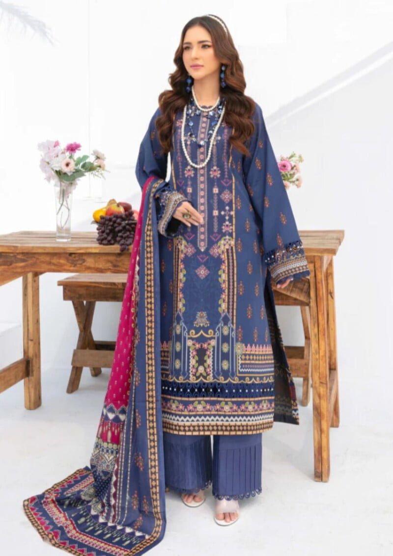 Humdum Saira Bano Hb24 06 Lawn Collection