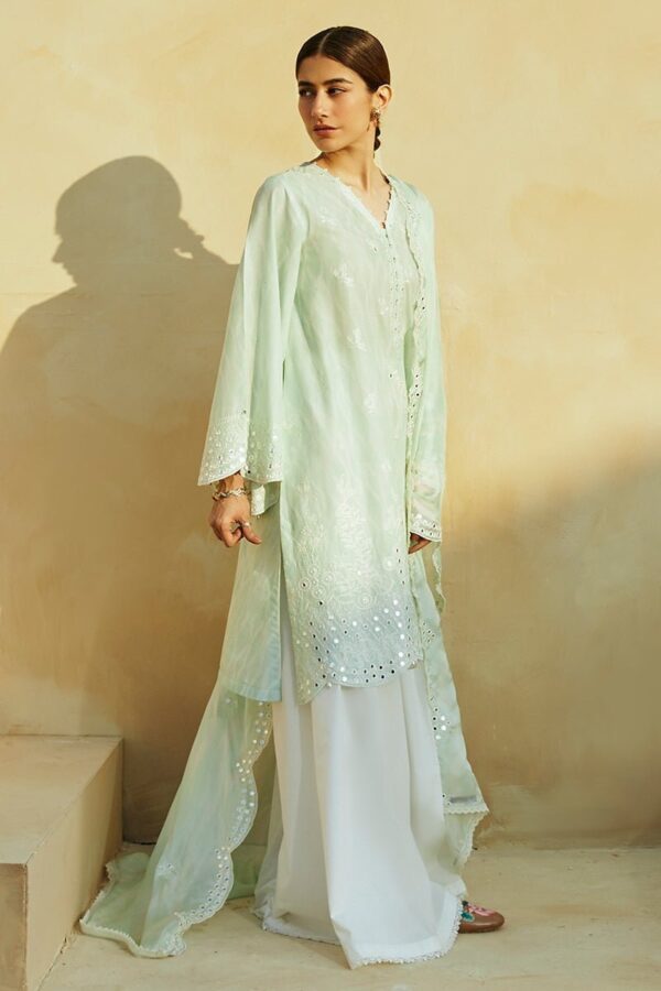 Cross Stitch Whisper Mint 3 Piece Lawn Embroidered Suit