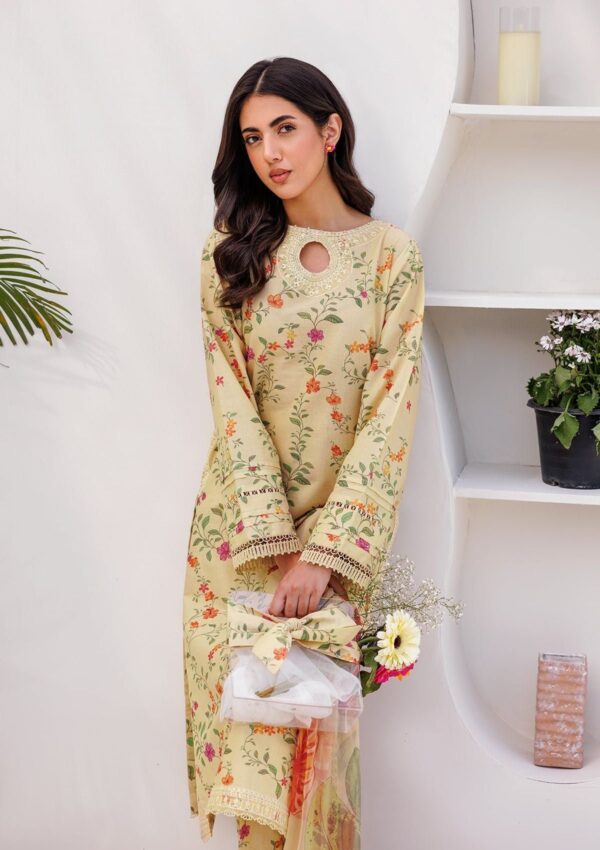 Farah Talib Aziz Suay Luxury Unstitched '24 Callista Wedgewood Fta 06 Lawn Collection