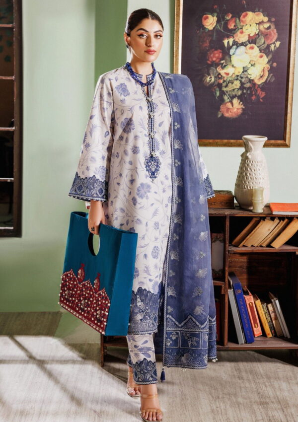 Alizeh Maahi Vol 2 Embroidered Printed Af 7019 Sham Lawn Collection 24