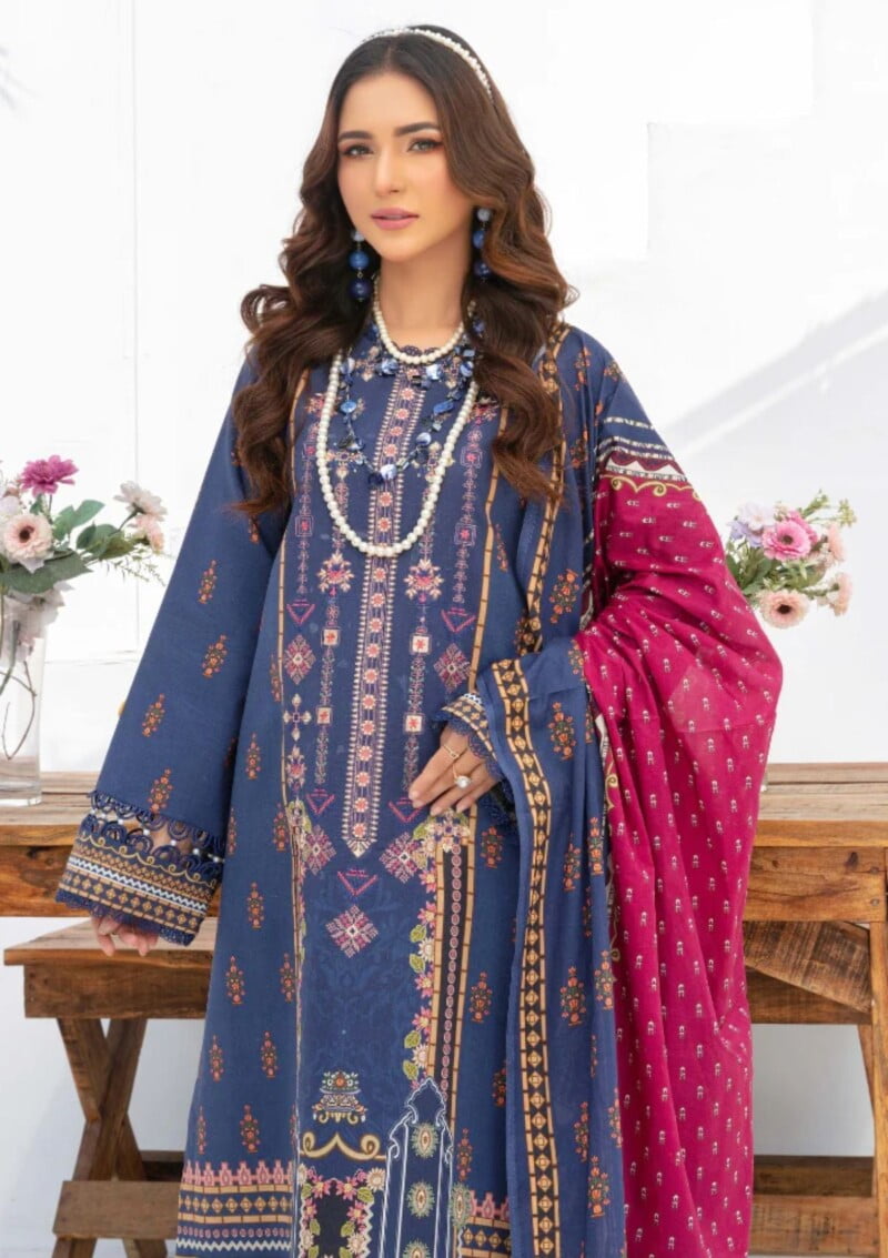 Humdum Saira Bano Hb24 06 Lawn Collection