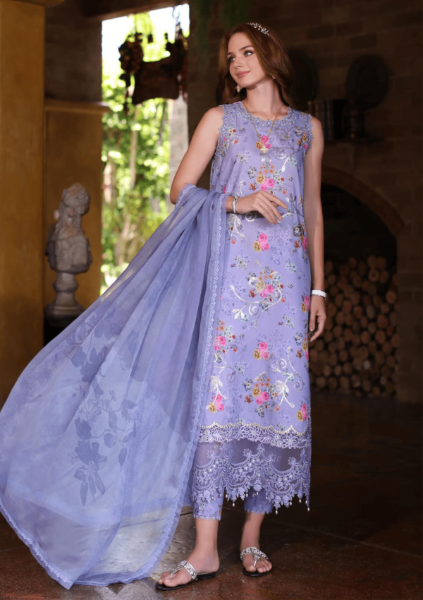 Noor By Saadia Asad Eid Luxe Printkari Nl24 10 Lawn Collection 24