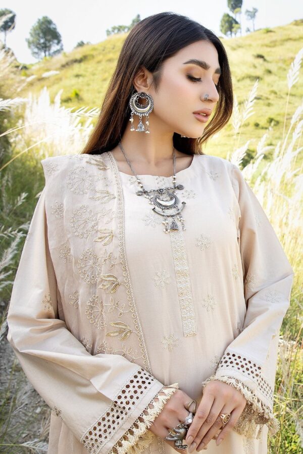 Safwa Clara Premium Caa-01 Premium Embroidered Cotton Lawn Collection 2024