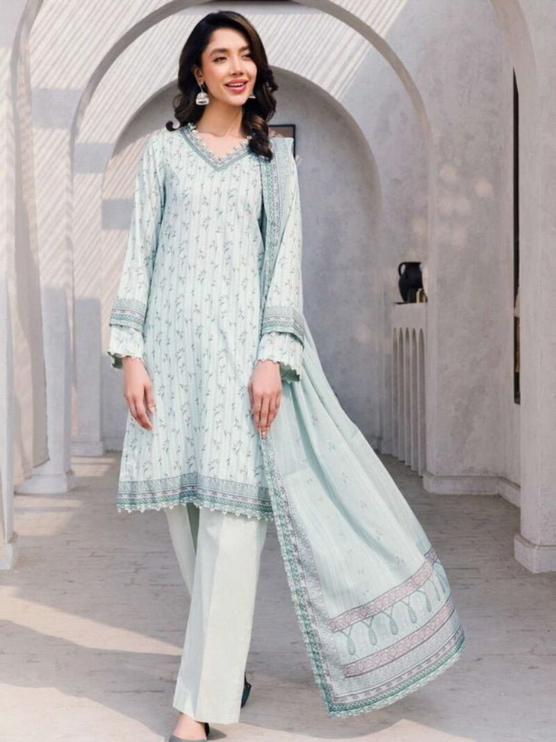 Motifz Digital 4541-Husane Jahan Printed Lawn 3Pc Suit Collection 2024