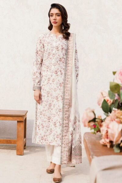 Motifz Digital 4542-Mehjbeen Printed Lawn 3pc Suit Collection 2024