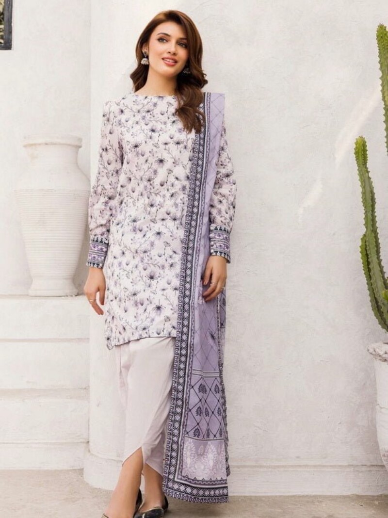 Motifz Digital 4543-Zara Printed Lawn 3Pc Suit Collection 2024