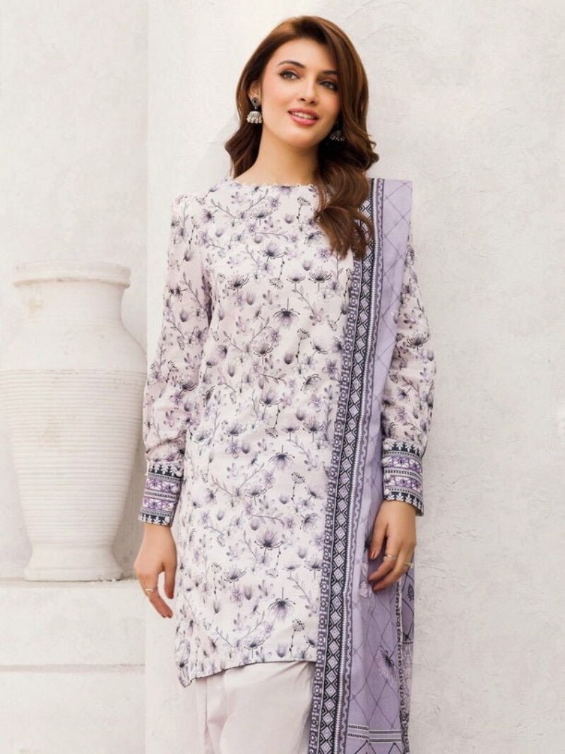 Motifz Digital 4543-Zara Printed Lawn 3Pc Suit Collection 2024