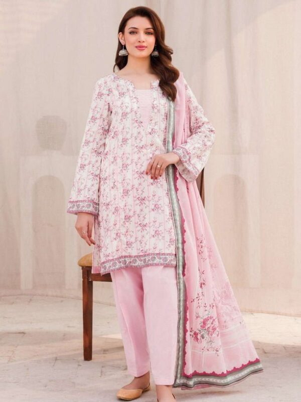 Motifz Digital 4544-Afshaan Printed Lawn 3Pc Suit Collection 2024