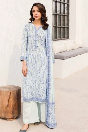 Motifz Digital 4550-Hayaat Printed Lawn 3pc Suit Collection 2024