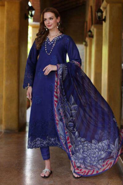 Noor By Saadia Asad Eid Luxe Printkari NL24 12 Lawn Collection 24