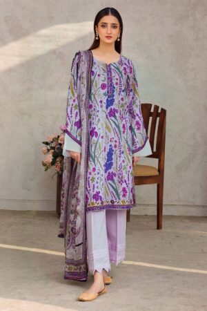 Motifz Digital 4601-Faha Printed Lawn 3pc Suit Collection 2024