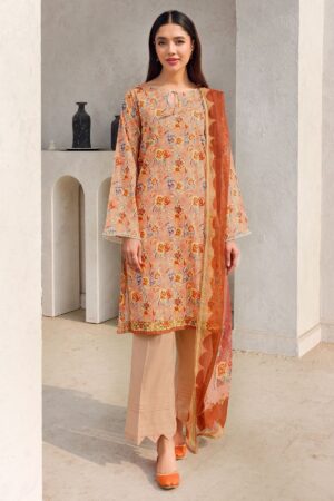 Motifz Digital 4608-Maysha Printed Lawn 3pc Suit Collection 2024