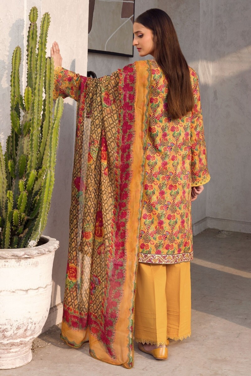 Motifz Digital 4609-Nayla Printed Lawn 3pc Suit Collection 2024