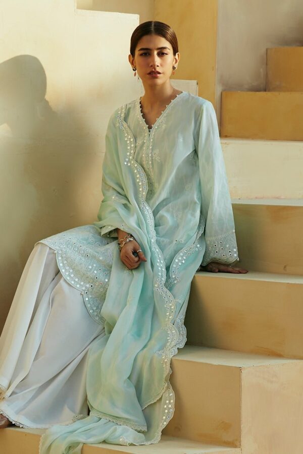 Cross Stitch Whisper Mint 3 Piece Lawn Embroidered Suit