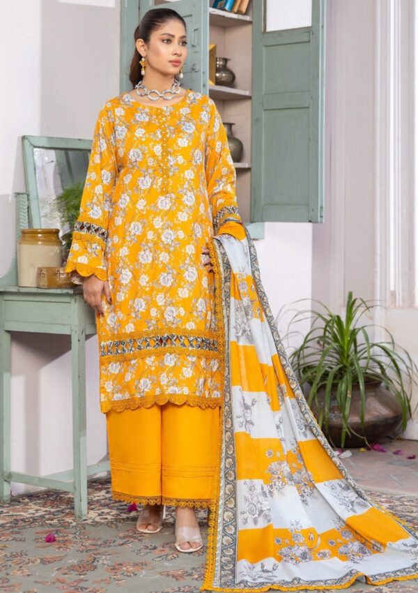 Humdum Rang E Noor Hrn 05 Lawn Collection