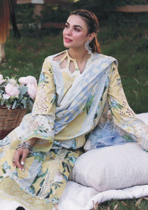 Elaf Premium Print Chikankari Epc24 05 B Celestial Lawn Collection