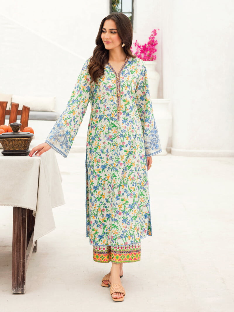 Faiza Faisal Reem | 2 PC Stitched Aura Pret