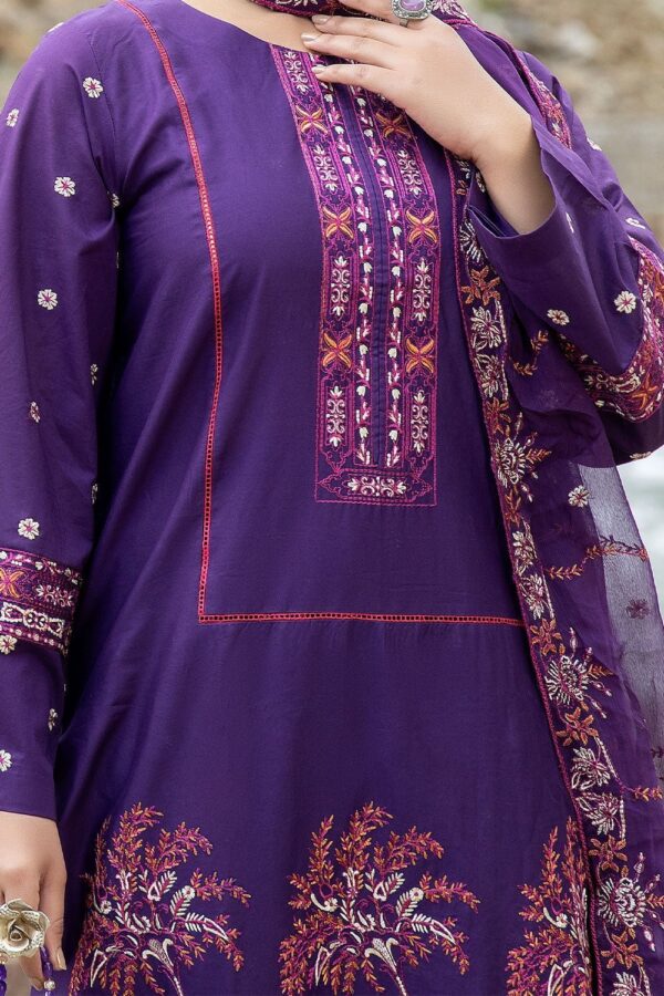 Safwa Clara Premium Caa-10 Premium Embroidered Cotton Lawn Collection 2024