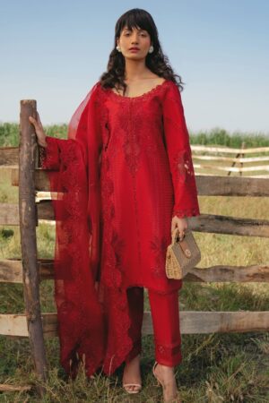 Sana Zubair Jewels of the Meadow SZ 02 RUBY Lawn Collection 24